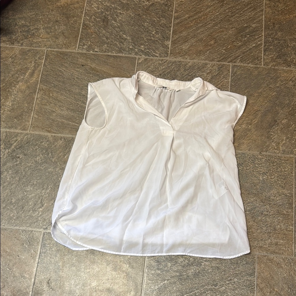 Uniqlo White Women's Blouse